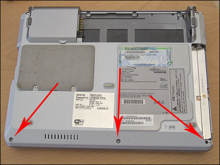 P7010 hard disk replacement step 1