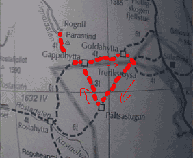 the map - follow the arrows